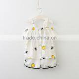 2017 Online Sale Girls Summer Boutique Outfits Suit Baby Girl Cotton Cute Smile Printed Clothing Sets thumbnail-2