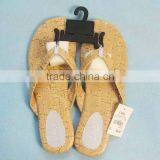 Stock Beach Slippers Ladies PU Leather Slippers Inventory 140714c