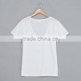 Deep Scoop Neck Women T Shirts.sublimation Blanks. Print Your Own Design. Real Factory. 3-5 Day Production Time thumbnail-2