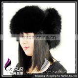 CX- C-47 Wholesale Stock Fashion Women Fox Fur Man Leather Hat Winter Russian Hat thumbnail-3