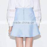 MGOO 2016 New Design Fashion Skirts For Women Blue Block Print A Line Skirt For Dance Pattern 15144B177 thumbnail-2