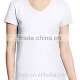 Plain no Design 100% Microfiber Polyester t- Shirts for Women thumbnail-4