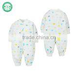 Stormy Printing White Newborn Baby Romper Interlock 100% Cotton Baby Clothing thumbnail-1