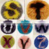 Myfur Customized 26 English Letters Fox Body Fur Made Lady Bag Charm Keychain thumbnail-4