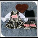 2016 Giggle Moon Remake Outfits Wholesale Children's Boutique Clothi Cotton Dress and Pant Ruffle Outfits thumbnail-3