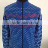 100% Superfine Merino Wool Mens Knitted Thermal Fashion Sweaters thumbnail-1