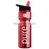 USA Made 28 oz Transparent Sports Bottle With Flip Straw Lid - BPA/BPS-free, FDA Compliant and Comes With Your Logo thumbnail-6