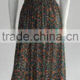 Ethnic Printed Chiffon New Style Sleeveless Fashion Lady Dress thumbnail-1