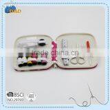 D&D Needlework Materials Pu Leather Zipper Pouch Sewing Kit Set With Sewing Accessories Promotional Gift thumbnail-2