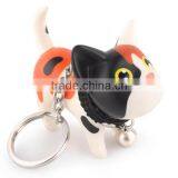 Hot Sale Rubber Pvc Cat Shaped Keychain thumbnail-1