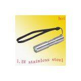 1.5V Stainless Steel Cree Series LED Flashlight thumbnail-1