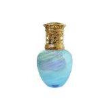 Taiwan Hand Blown Iridescent Blue Lamp