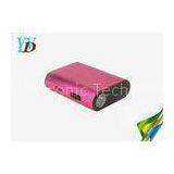 Travel Car Portable Mobile Rose Red Multi Function Power Bank 5600mAh