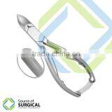 Cuticle Nipper Double Spring Back Lock,beauty Nail Nippers,half Gold Nail Nipper B-NCN-36