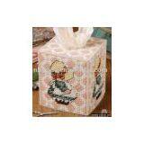 Cross Stitch Craft ( Girl Tissue Case) thumbnail-1