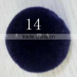 YR638 Cheap Real Fur Pom/Genuine Rex Rabbit Fur Pom Pom/Cute Fur Accesory thumbnail-5