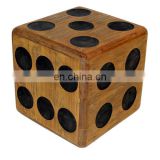 High Quality Promotional giant pine wood custom dice set for garden game