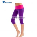 Custom Logo Casual Oem Polyester Spandex Women Capris Custom Sexy Yoga Pants