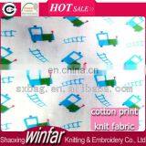 Single Jersey Knitting Cartoon Printed 100 Cotton Fabric Manufacturers for Garment thumbnail-1