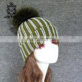 Factory Winter With Pom Cashmere Pompom Hat Beanie thumbnail-1