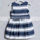 China Supplier Wholesale Fashion Kids V-Neck Sleeveless Baby Dress For Children Girl thumbnail-5