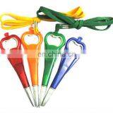 Promotional Plastic Bottle Opener Lanyard Pen, Neck Pens thumbnail-1