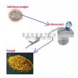 Gold refine amalgamating machine and mercury retort for pure fine gold