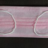 3PLY Pink Color Disposable Salon Face Mask with Earloop