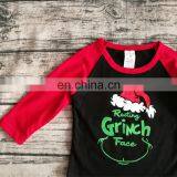 2021 Christmas Mommy and me T-shirt Tops Children Boys Girls Raglan Sleeve Tees Holiday Mom and Kids Clothing thumbnail-5