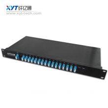 Telecom Fiber Optic Rackmount 4ch 8ch 16ch CWDM MUX DEMUX WITH MON UPG thumbnail-2