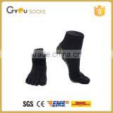 Anti-slip Women Black Cotton Hot Sell Toe Socks Yoga Socka Wholesale thumbnail-1