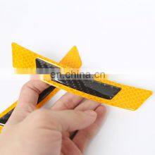 2pcs Car Carbon Fiber Reflector Sticker Auto Reflective Strip Motorcycle Decoration Red Reflective Stickers Exterior Accessories thumbnail-4