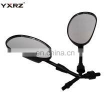 Universal 22mm Handlebar Flat Convex Glass Right Left Side Fitment HERO SPLENDOR Wide Angle Rearview Motorcycle Mirror thumbnail-1