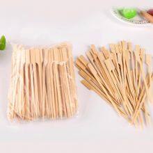 Crafting and Party 100 PCS Natural 6 inch BBQ Bamboo Skewers for Fruit Appetiser Kabob Cocktail