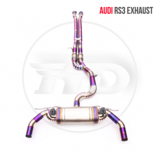 Titanium Alloy Exhaust Pipe Manifold Downpipe is Suitable for Audi RS3 Auto Replacement Modification Electronic Valve whatsapp008613189999301