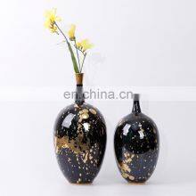 New Chinese Gold-plated Ink-jet Porcelain Vase Ceramic Vase For Home Decoration thumbnail-2