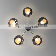 Nordic Bubble Glass Chandelier Modern Simple Creative Restaurant Bar Stair Duplex Glass Chandelier thumbnail-1