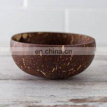 100% Eco Friendly Polished Outside Coconut Bowl Wholesale in Bulk Coconut Fruit Bowl Made in Vietnam thumbnail-1