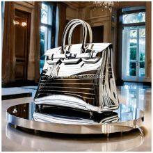 Contemporary Museum-level Reflective Statues, Modern Luxurious Interior Design Hotel Gallery, Surrealistic Metal Resin Handicrafts thumbnail-1