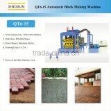 The Environmental Protection QT6-15 Brick Making Machine Electric