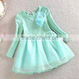 Kids Dress For 3-7 Y Girls New Pattern Children Spring Girl Dress 2015 Fashion Kids Flower Girls Dress thumbnail-1