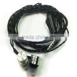 Cheap 1M Gold Red Green Silver Headphone Headset Braided Earphone With Mic For Mobile Phone thumbnail-6