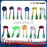 Fast Charging Braided USB Cable With Diamond For Samsung Galaxy Smart Phones thumbnail-6