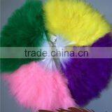 Natural Craft Marabou Turkey Feather Large Hand Fans thumbnail-6