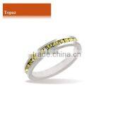 Topaz Finger Ring Designs Women 2015