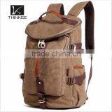 Soft Army Canvas Teenage Fashion Hiking Backpack Bag