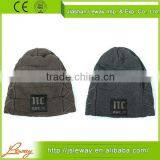 China Custom High Quality Acrylic Knit Plain Pattern Slouch Beanie thumbnail-2