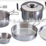 2015 Hot Sale Russian Stainless Camping Cookware