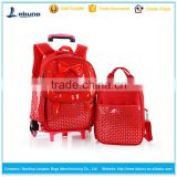 wholesale new designer trolley backpack wheels durable trolley school bag