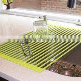 Roll Up Drying Rack Large Stainless Steel Dish Drainer thumbnail-5